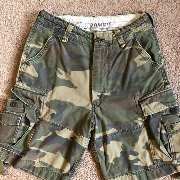 abercrombie and fitch camo shorts 